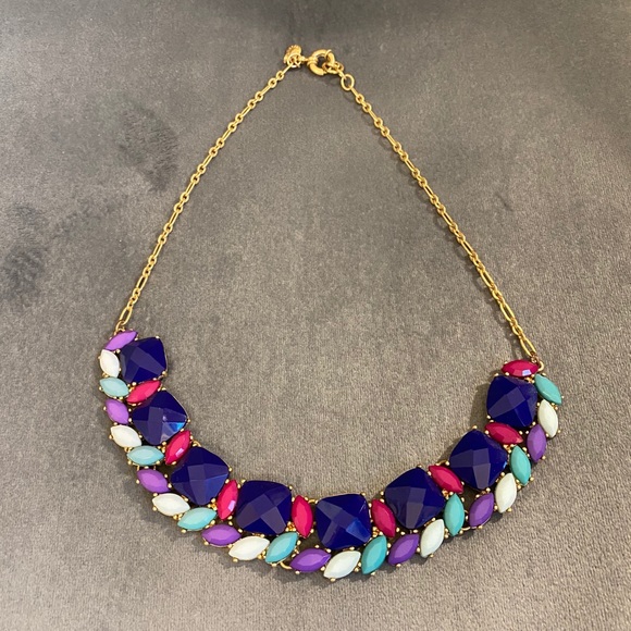 J.Crew multicolor jewel tone necklace - Picture 1 of 4